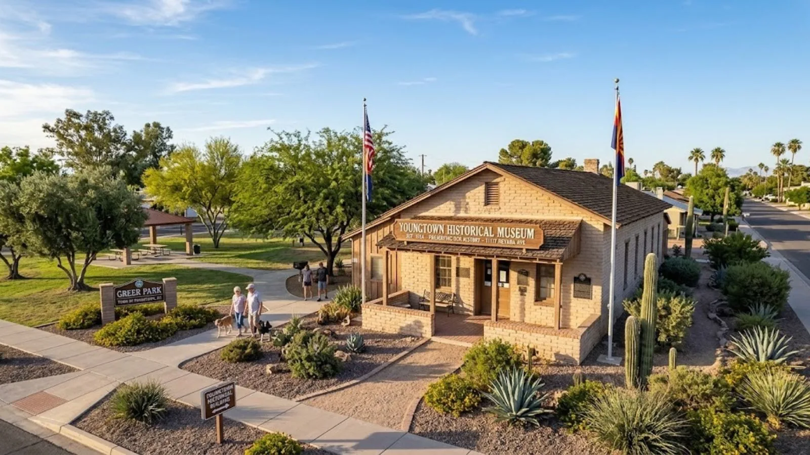Greer Park and the Youngtown Historical Museum in Youngtown, AZ